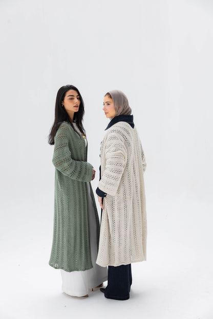 Softline Knit Cardigan in Cream