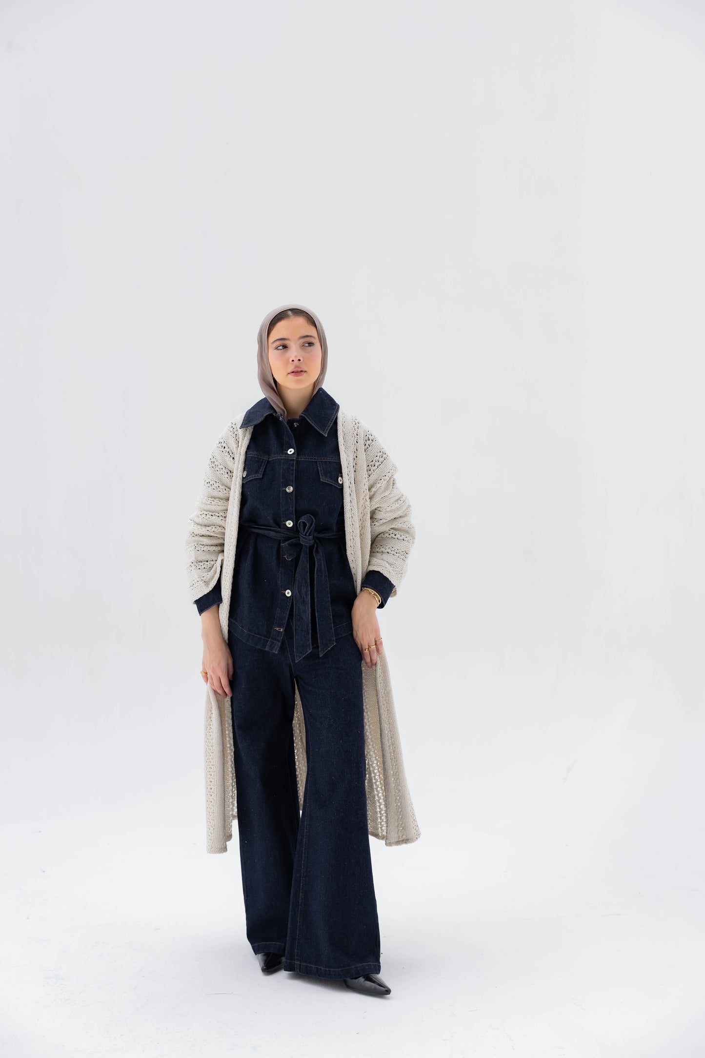 Softline Knit Cardigan in Cream