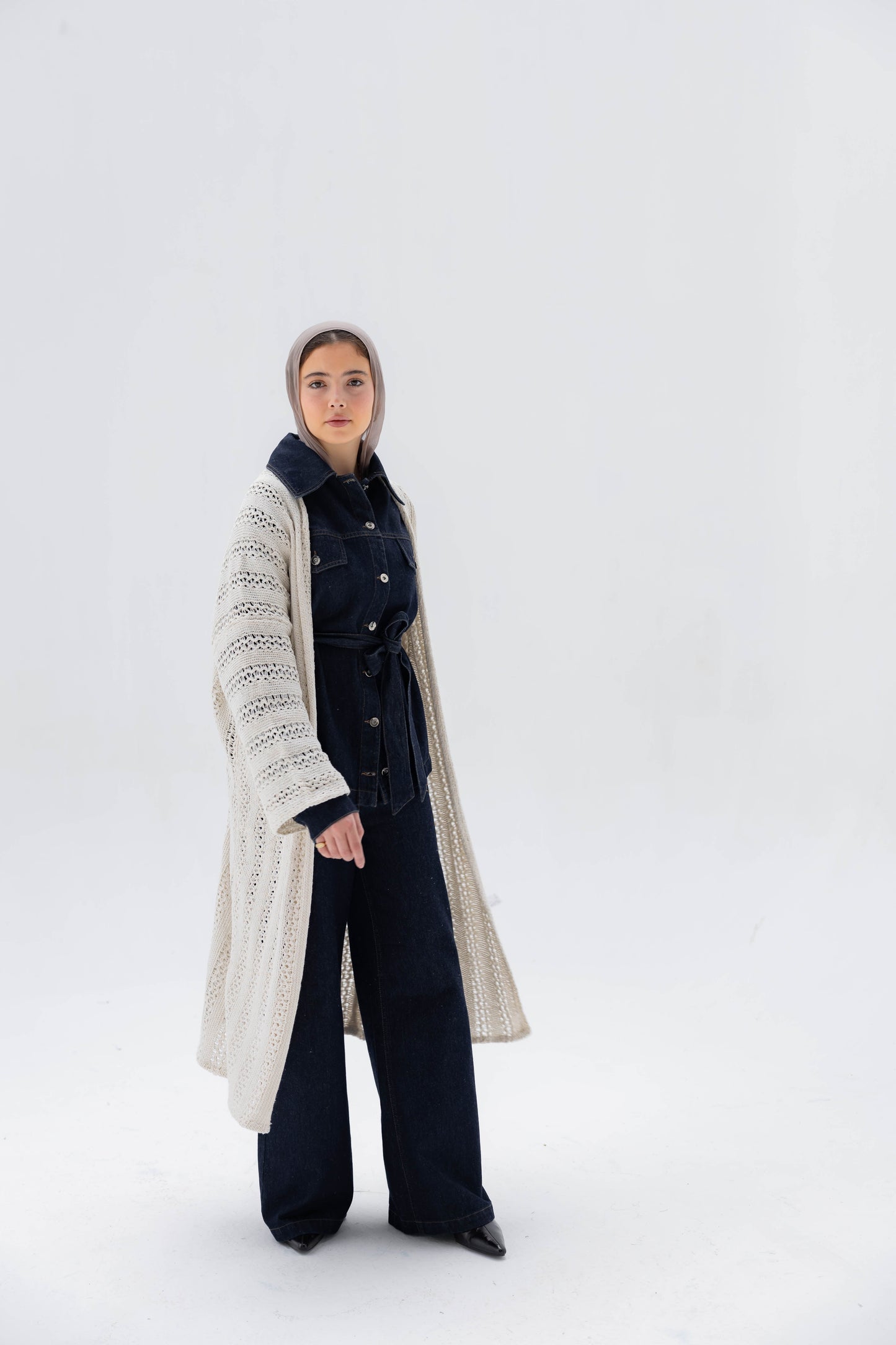 Softline Knit Cardigan in Cream