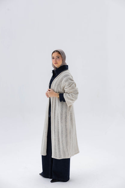 Softline Knit Cardigan in Cream