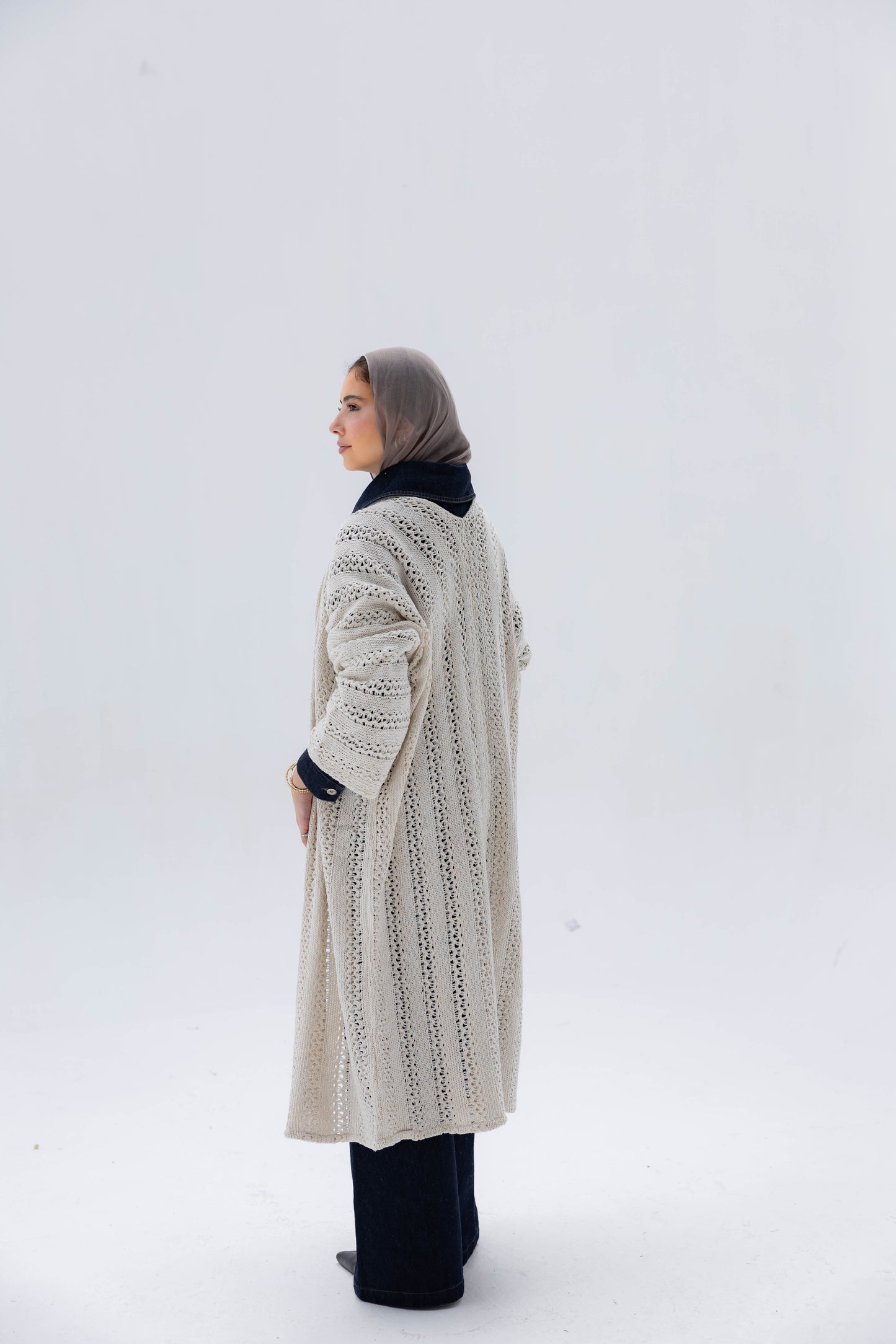 Softline Knit Cardigan in Cream