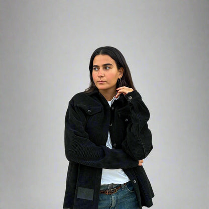 City Velvet Jacket in Black