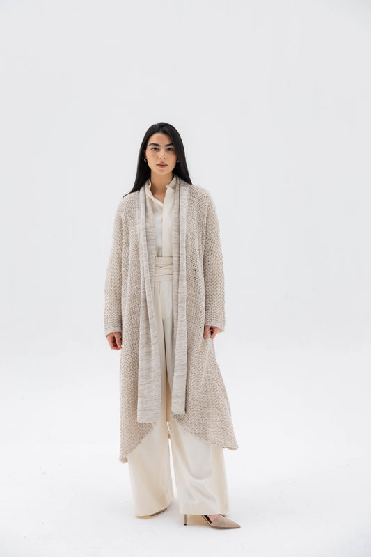 The Haze Cardigan in Beige