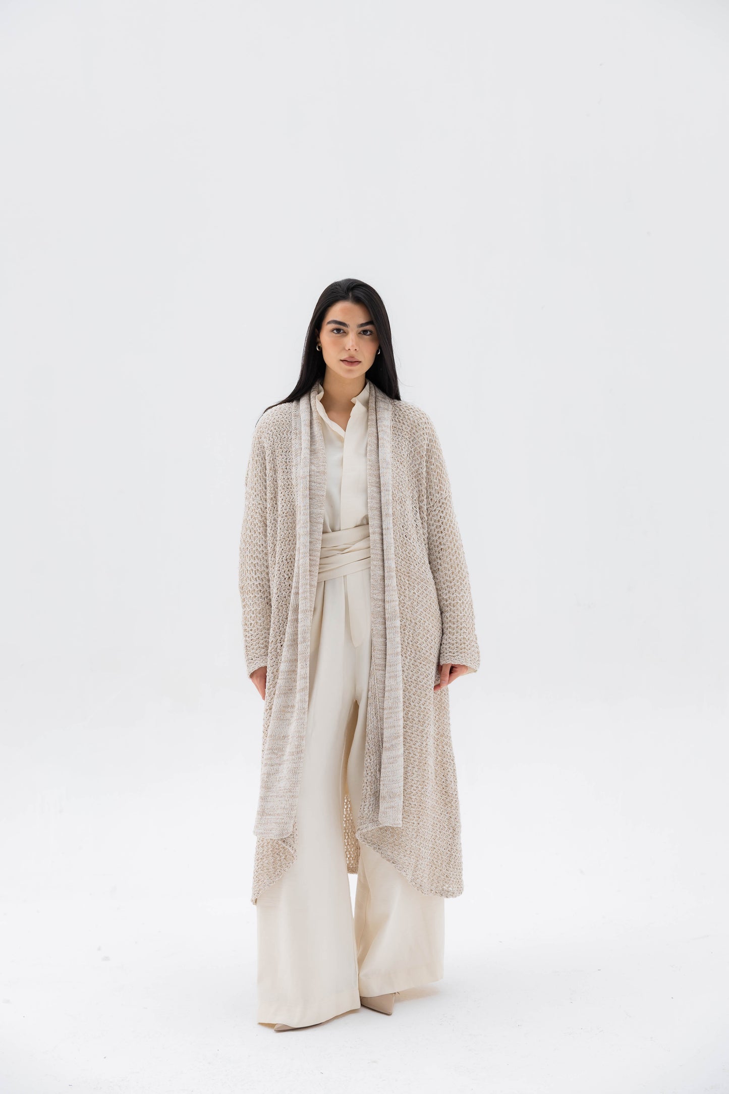 The Haze Cardigan in Beige