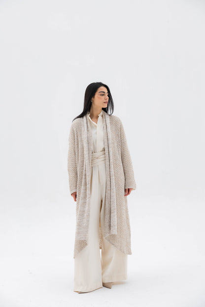 The Haze Cardigan in Beige