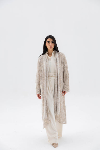 The Haze Cardigan in Beige