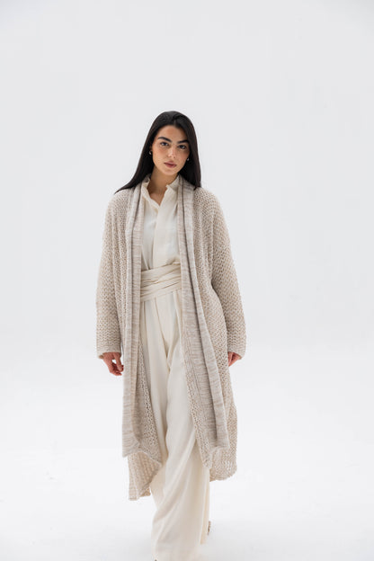 The Haze Cardigan in Beige