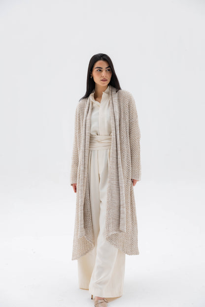 The Haze Cardigan in Beige