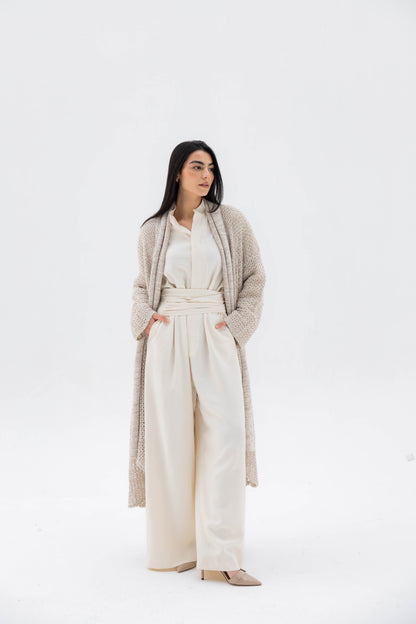 The Haze Cardigan in Beige