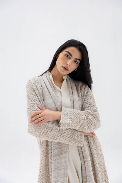 The Haze Cardigan in Beige