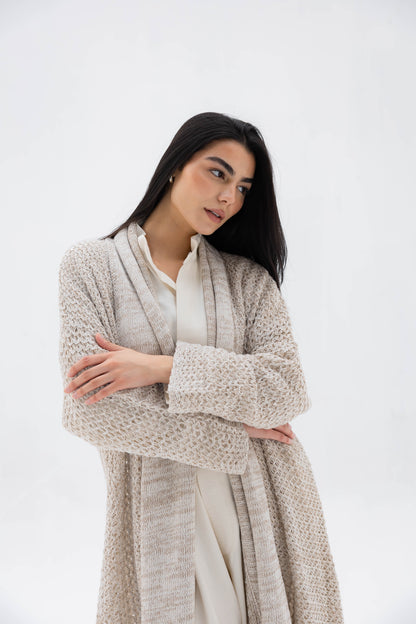 The Haze Cardigan in Beige