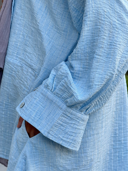 Flair Ease Top In Baby-blue