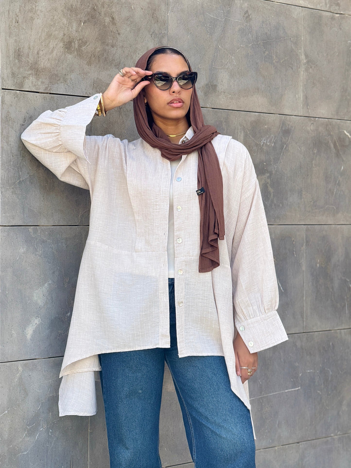 Flair Ease Top In Nude