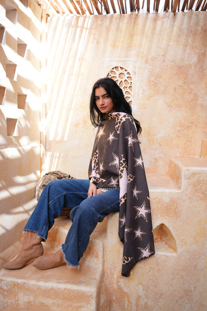 The STAR CHEETAH DOUBLE SCARF