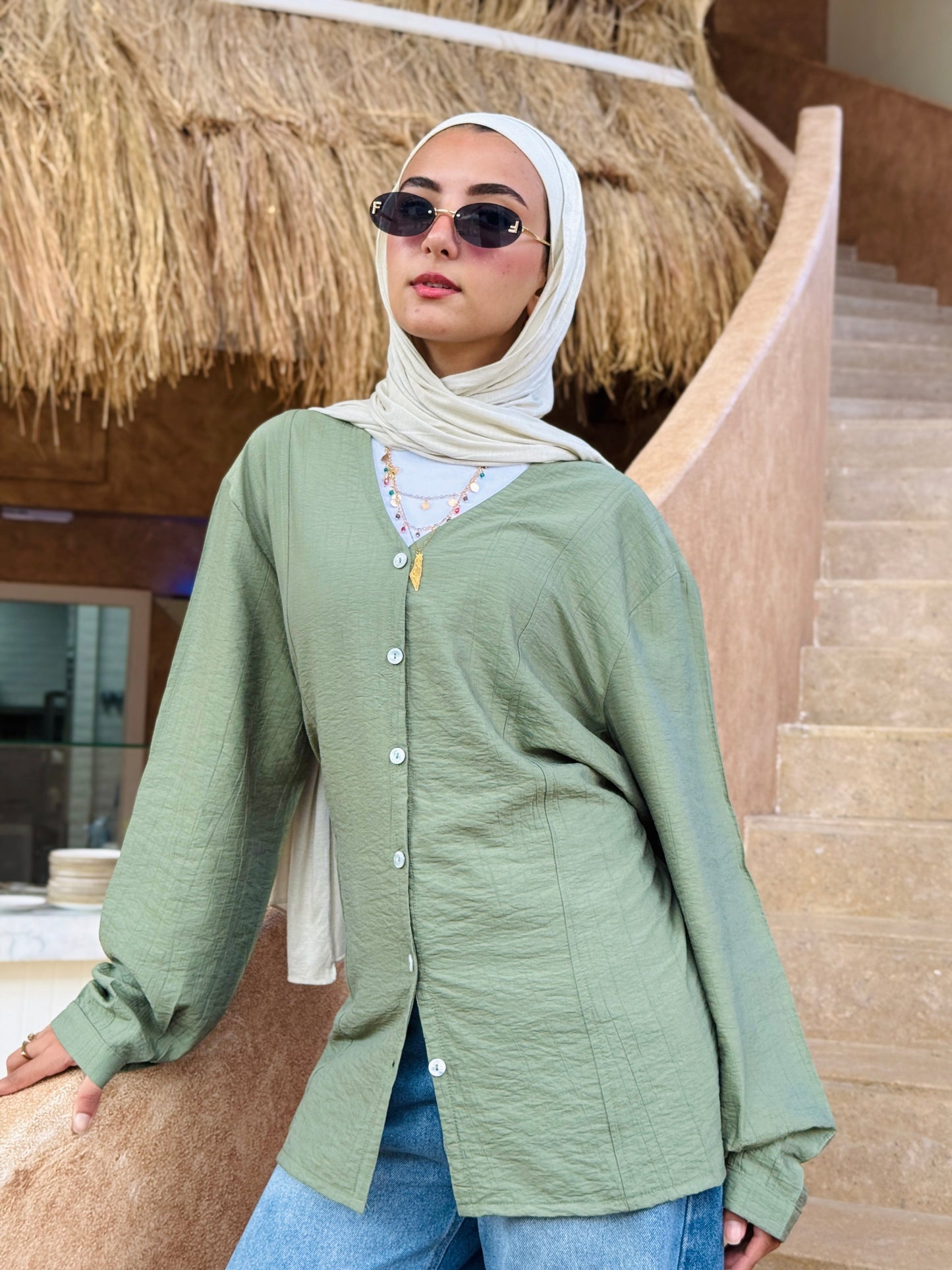 Lumè blouse in olive