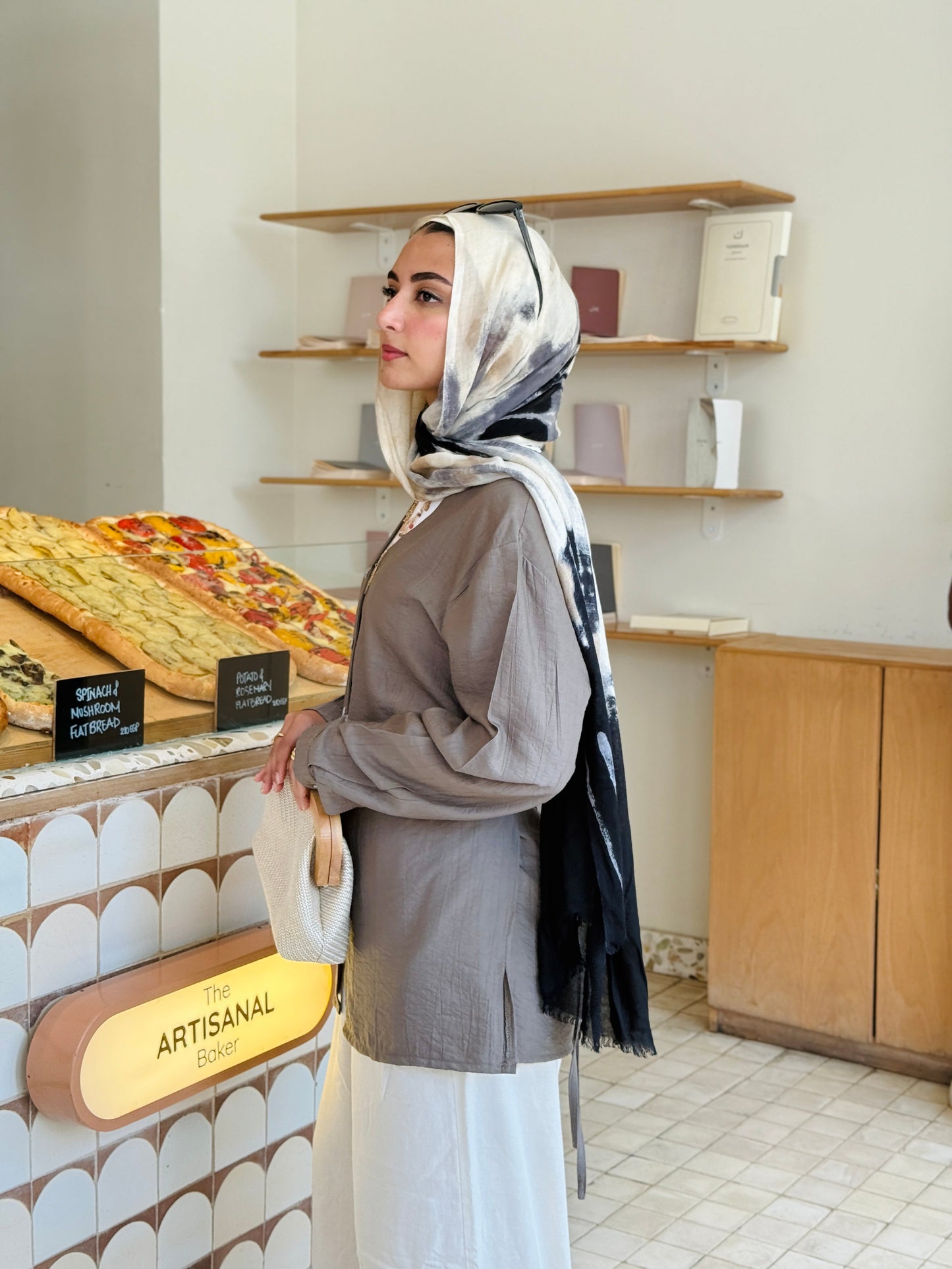 Lumè blouse in taupe gray