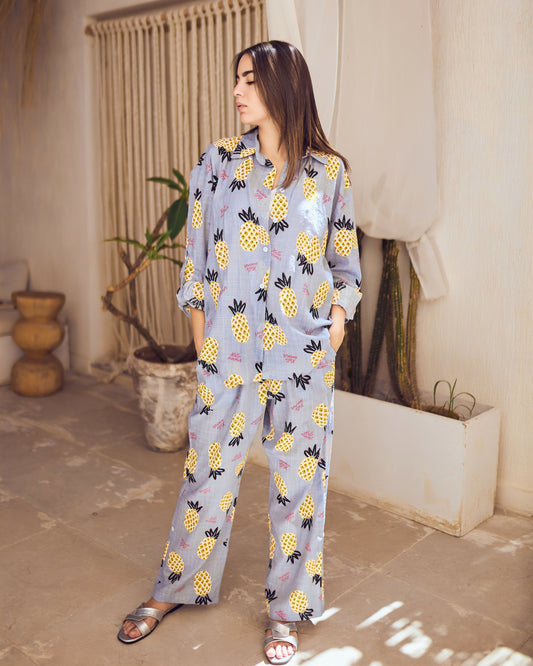 Printed Linen Set