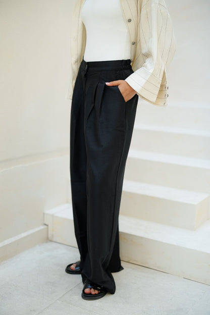 Darted Pants - Black