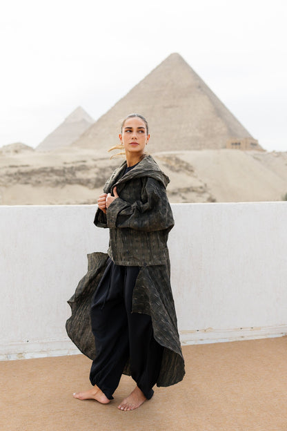 Safeya Kaftan - Olive Stone