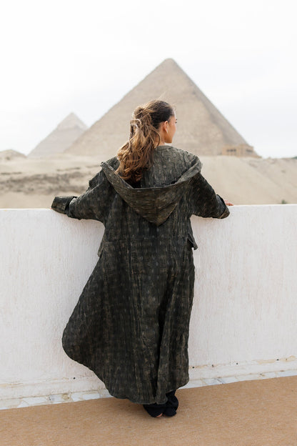 Safeya Kaftan - Olive Stone
