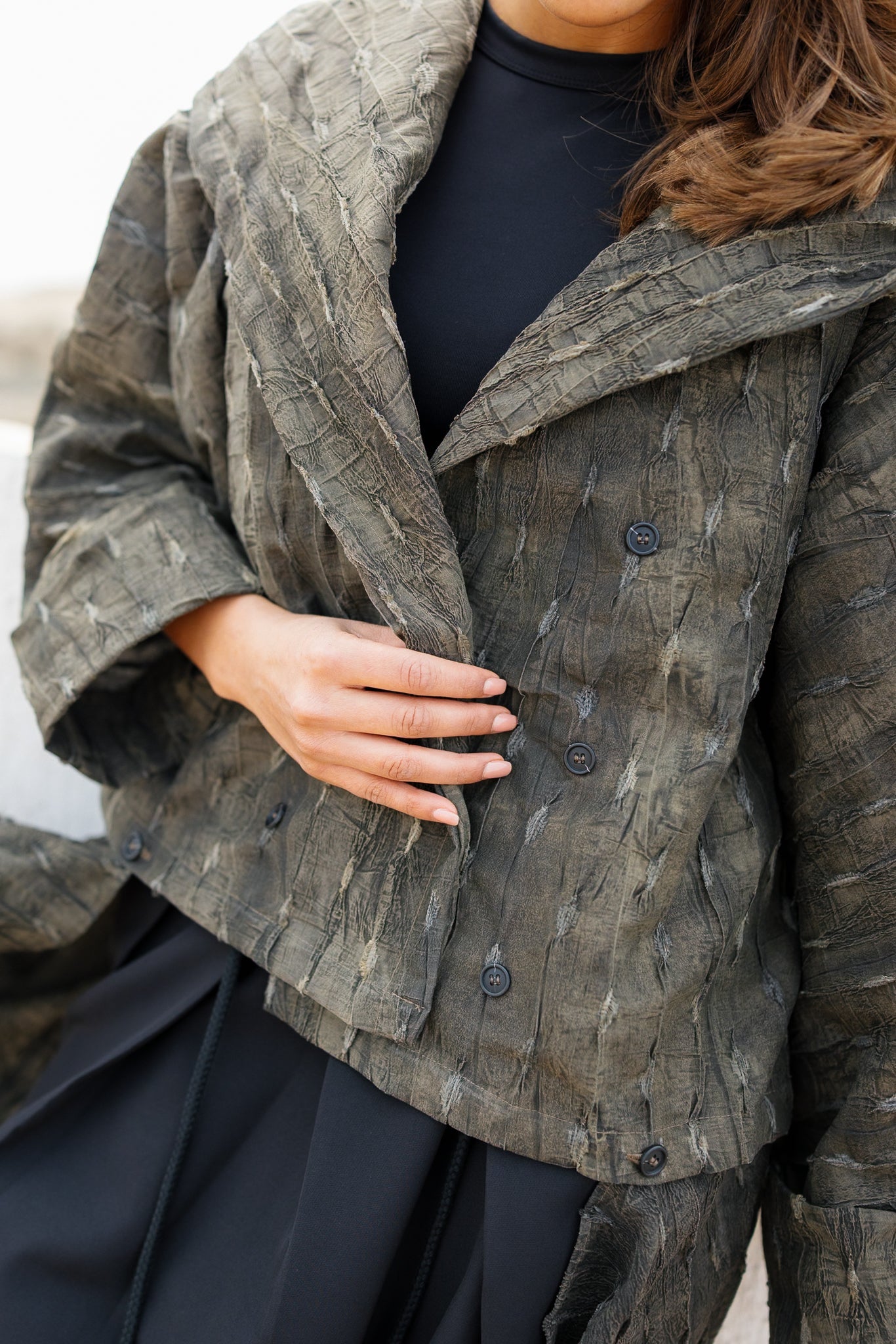 Safeya Kaftan - Olive Stone