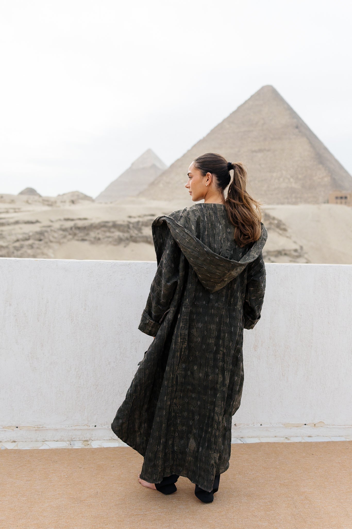 Safeya Kaftan - Olive Stone
