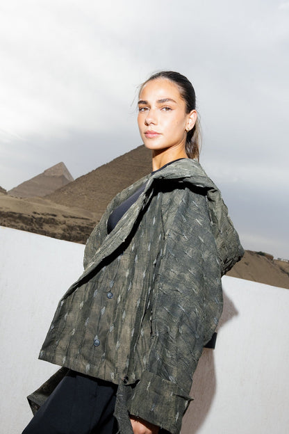 Safeya Kaftan - Olive Stone