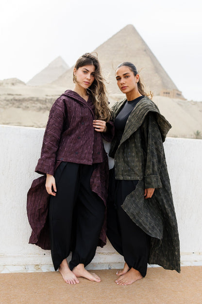 Safeya Kaftan - Olive Stone