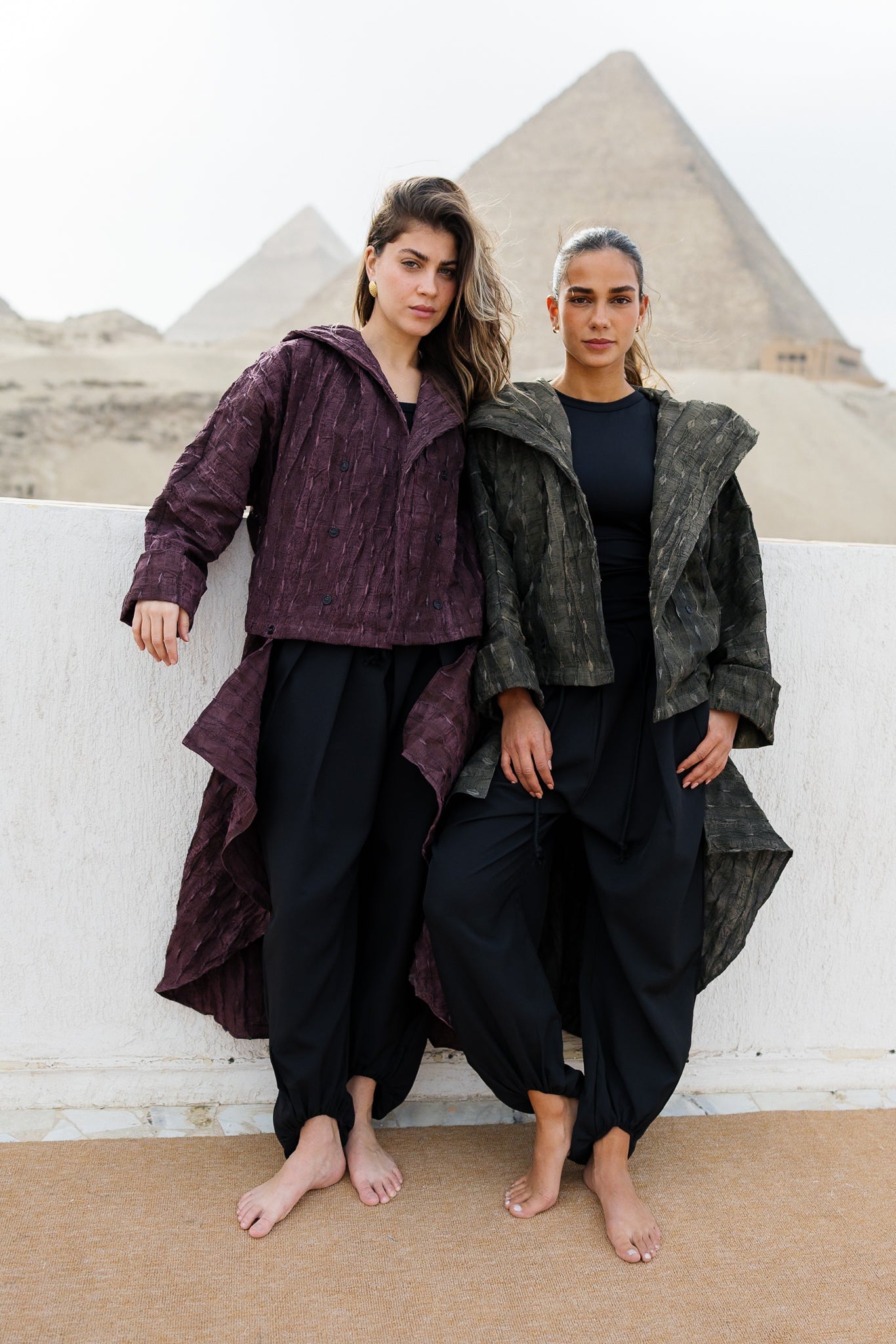 Safeya Kaftan - Deep Maroon