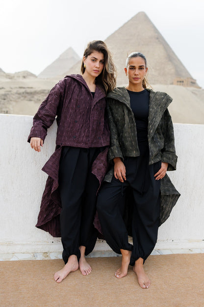 Safeya Kaftan - Olive Stone