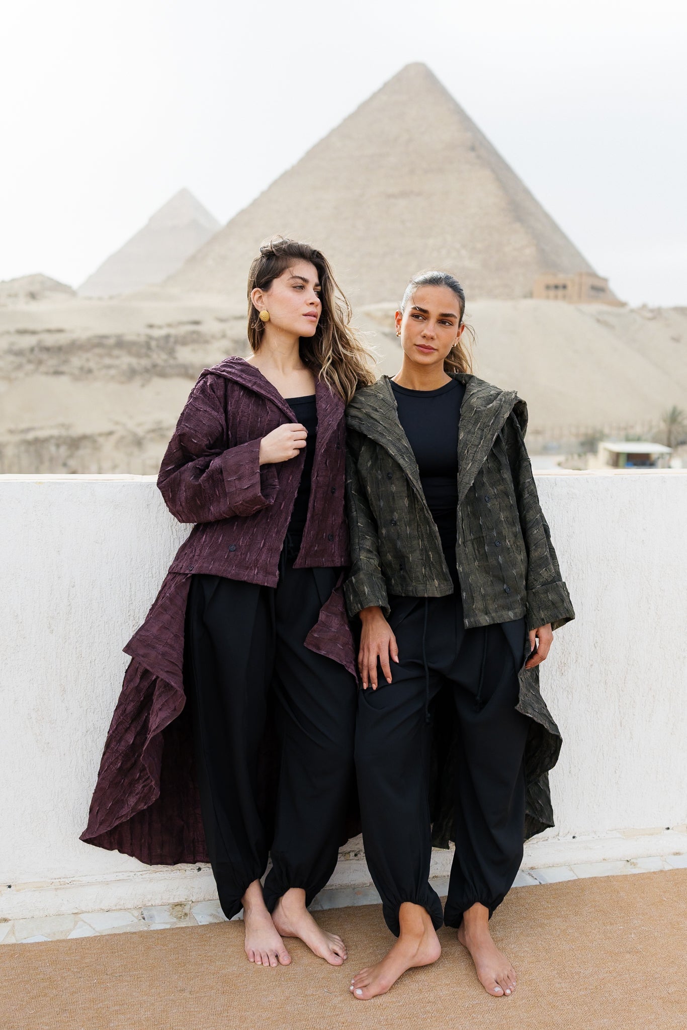 Safeya Kaftan - Deep Maroon