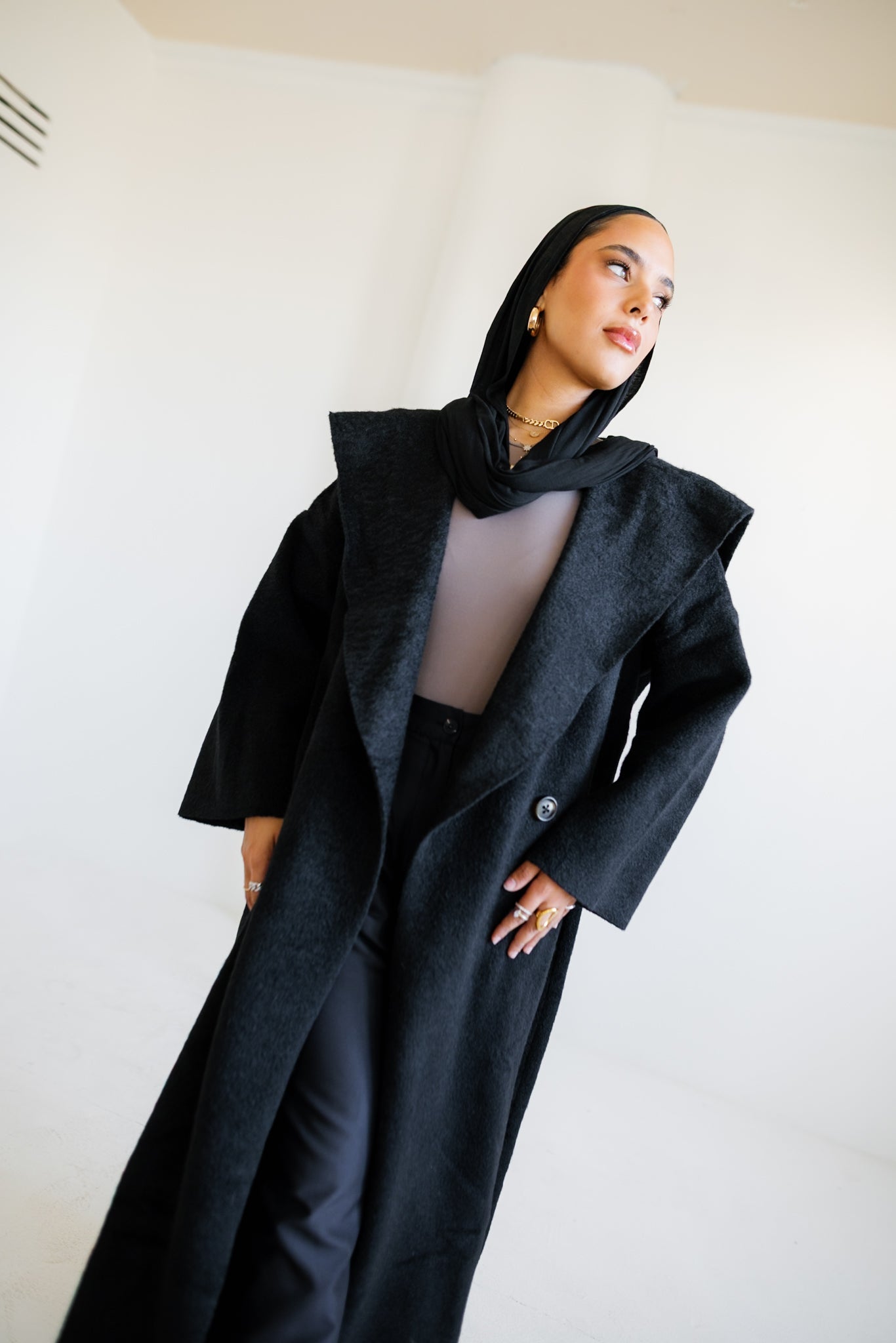 Twill Coat - Black