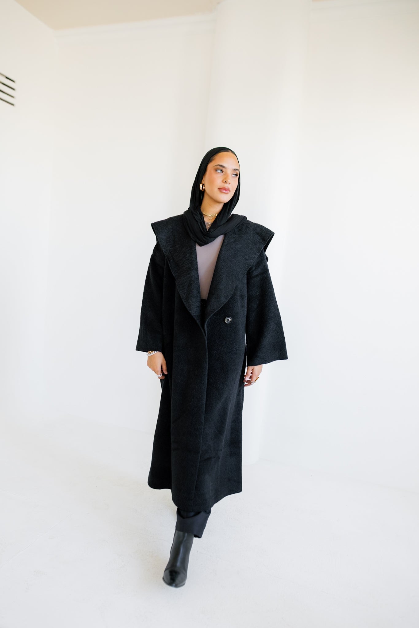 Twill Coat - Black