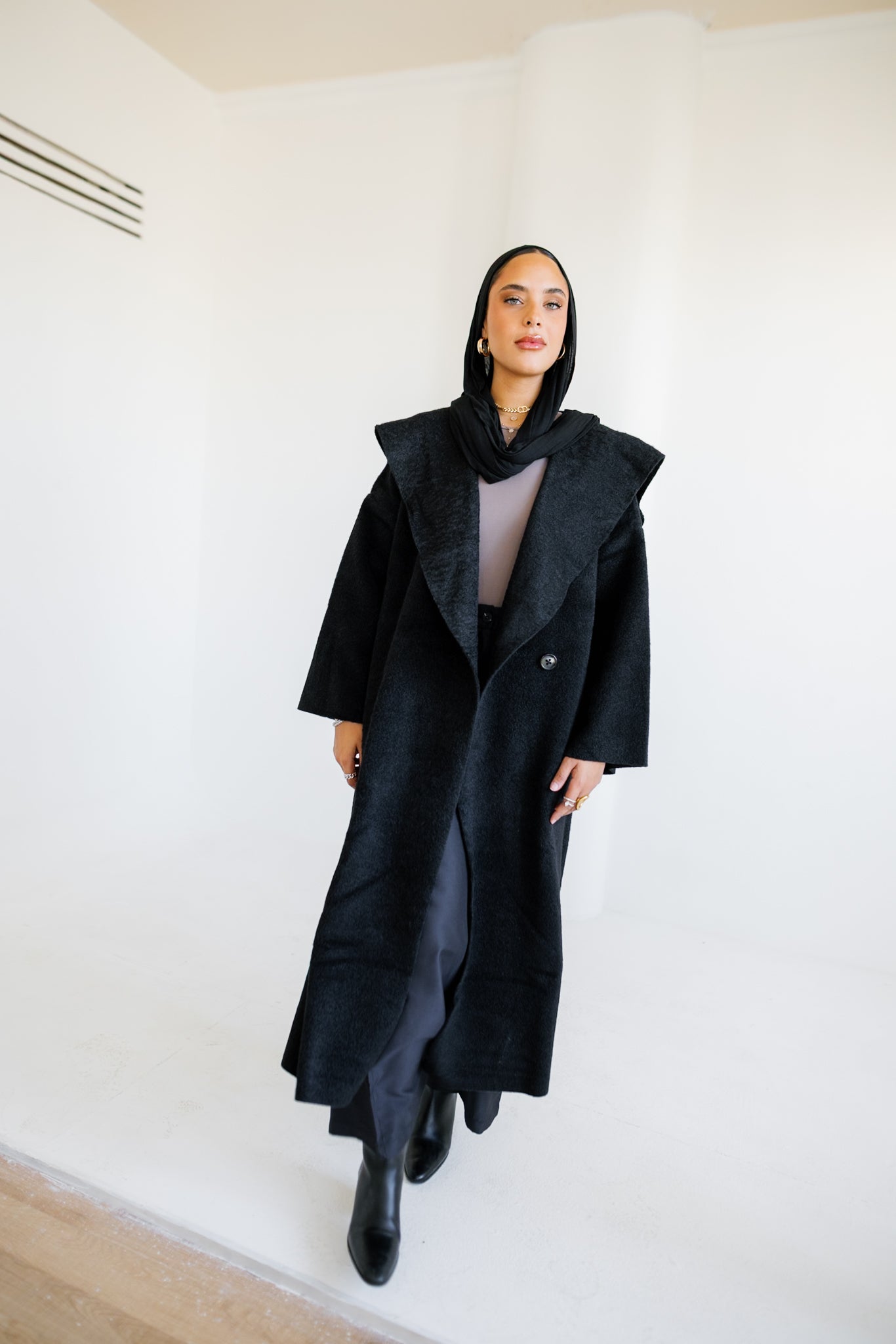 Twill Coat - Black