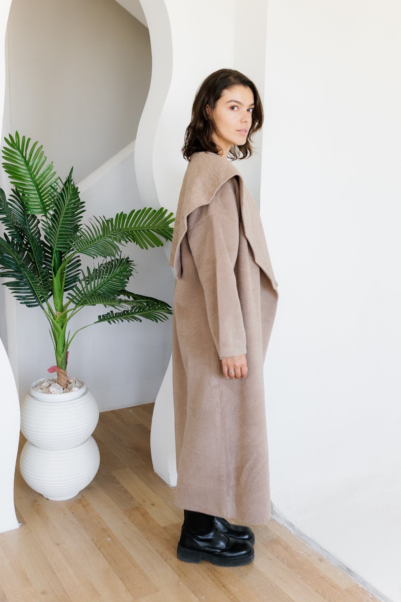 Twill Coat - Beige