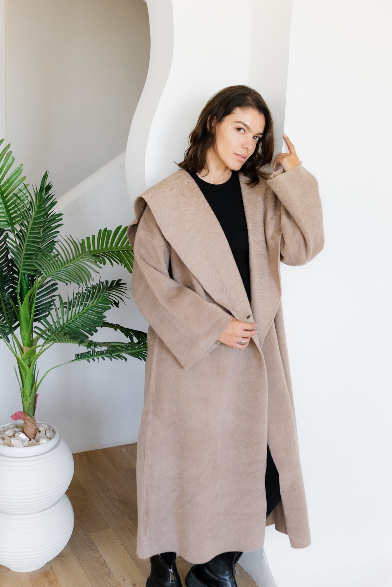 Twill Coat - Beige