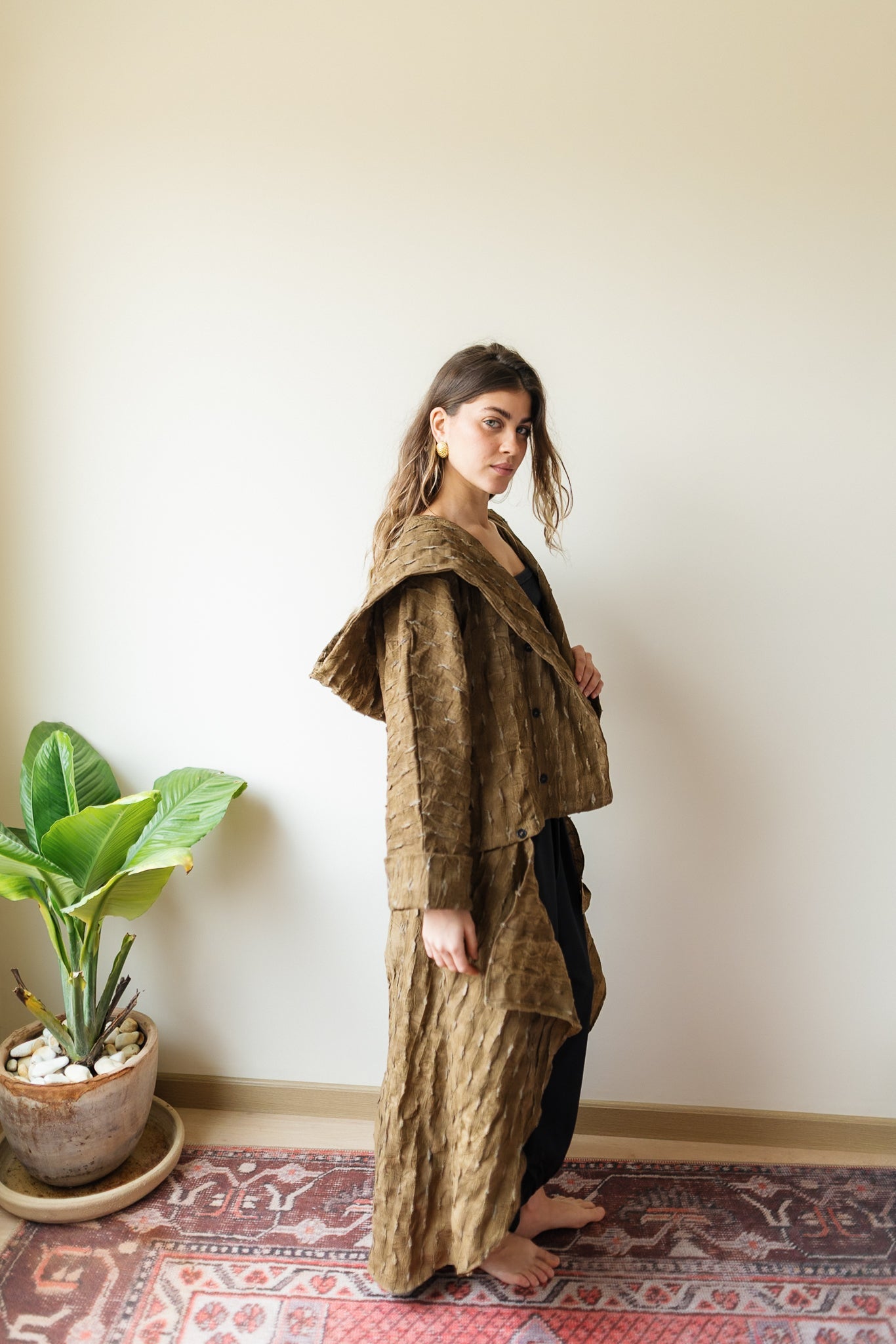 Safeya Kaftan - Brown