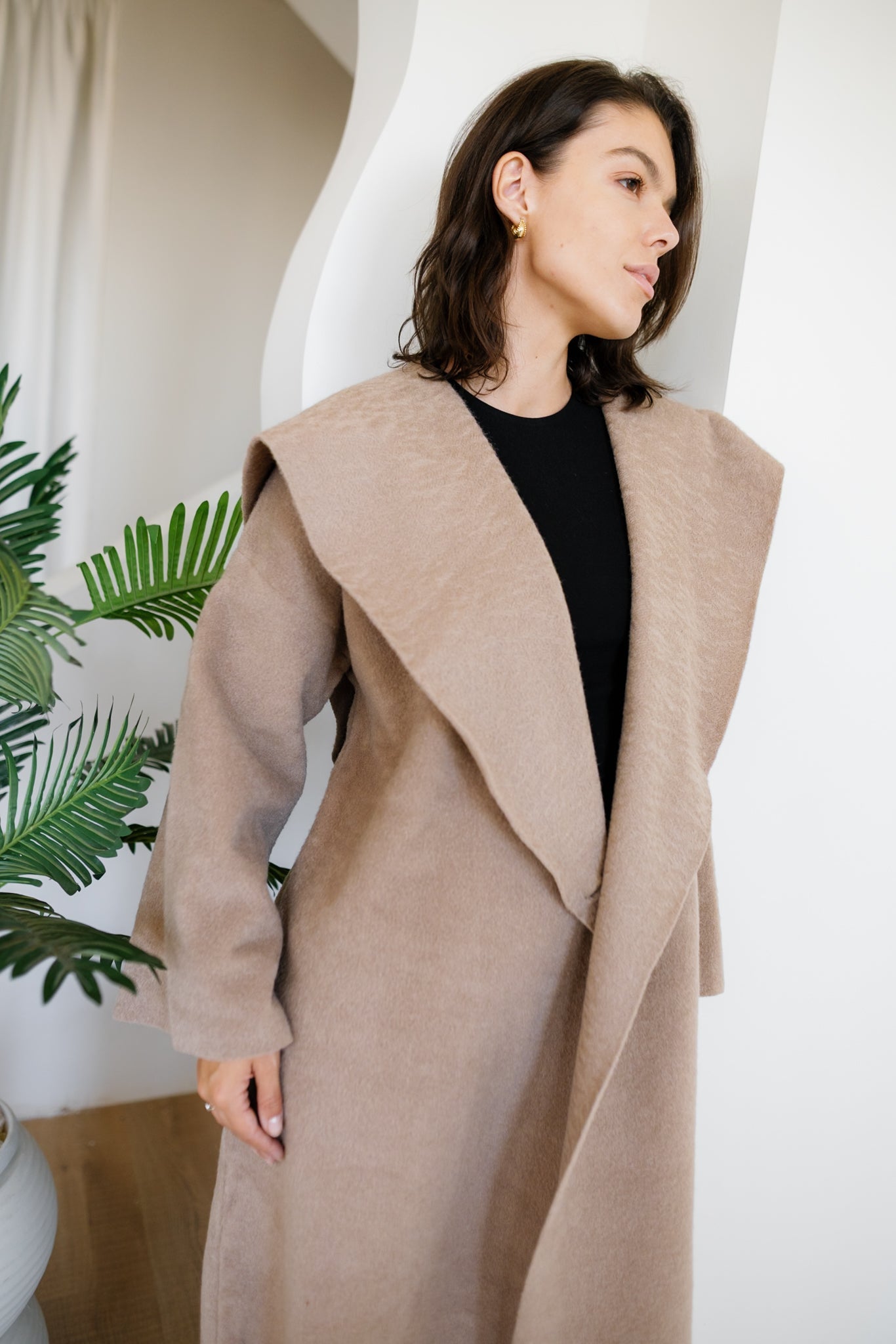 Twill Coat - Beige