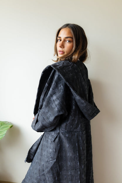 Safeya Kaftan - Washed black