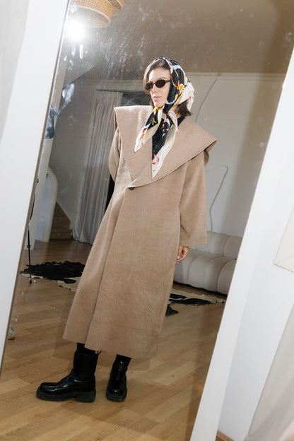 Twill Coat - Beige