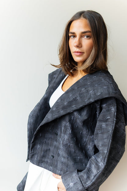 Safeya Kaftan - Washed black