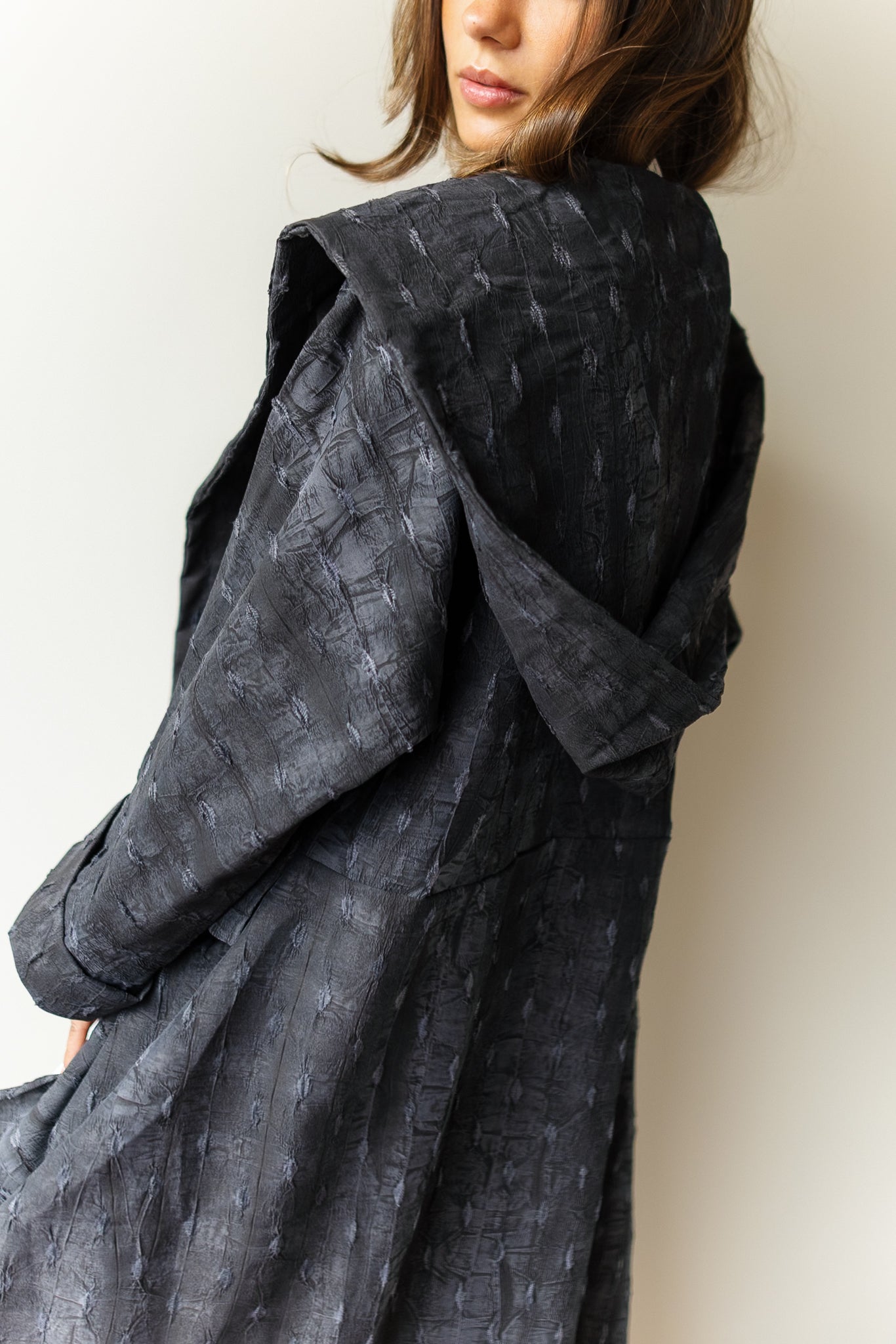 Safeya Kaftan - Washed black