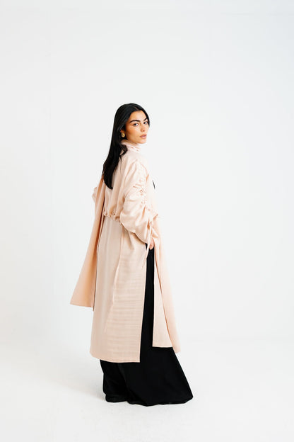The Round Up Scarfed Kaftan - Blushed Nude