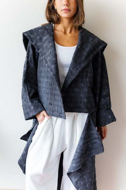 Safeya Kaftan - Washed black
