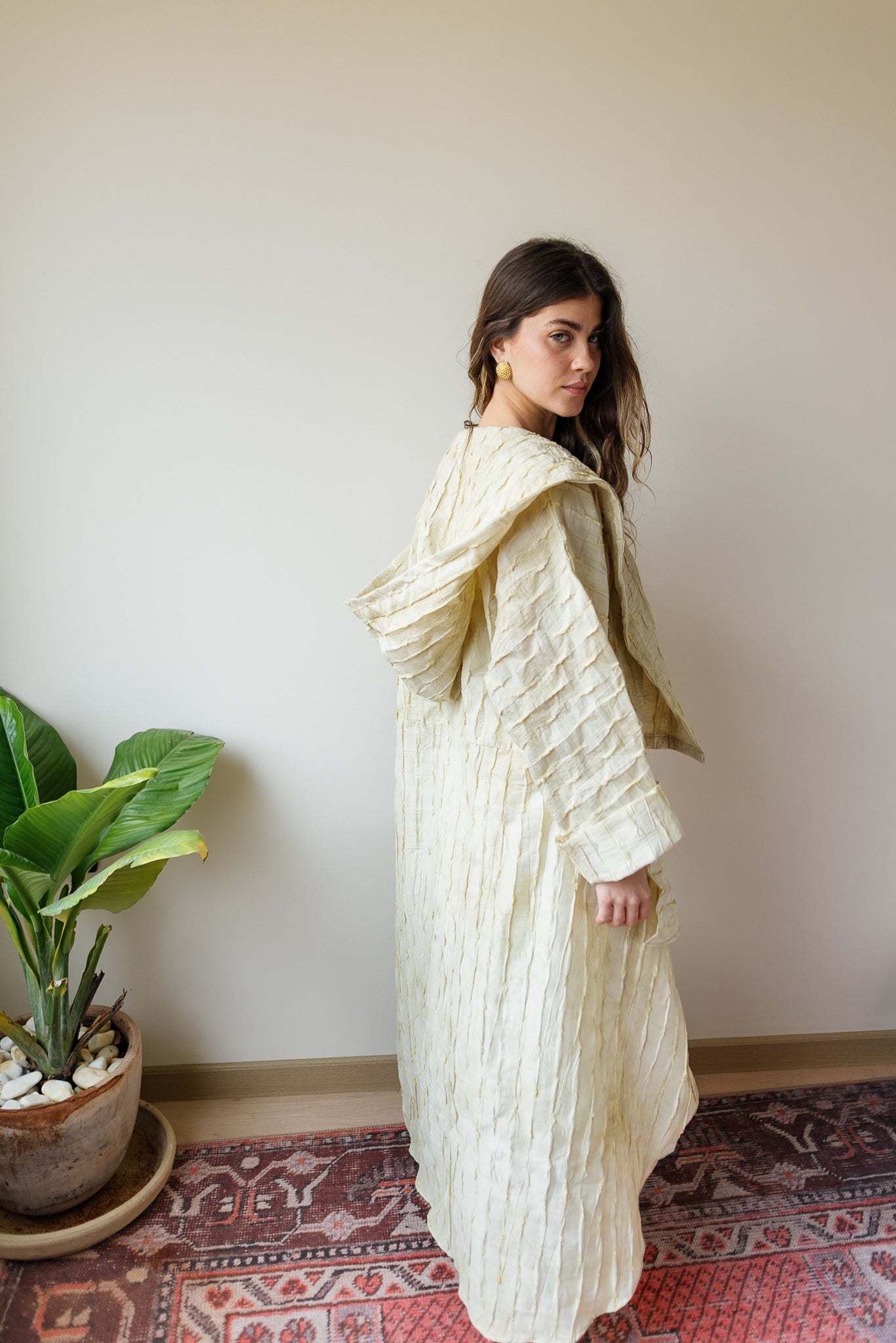 Safeya Kaftan - Soft Creme