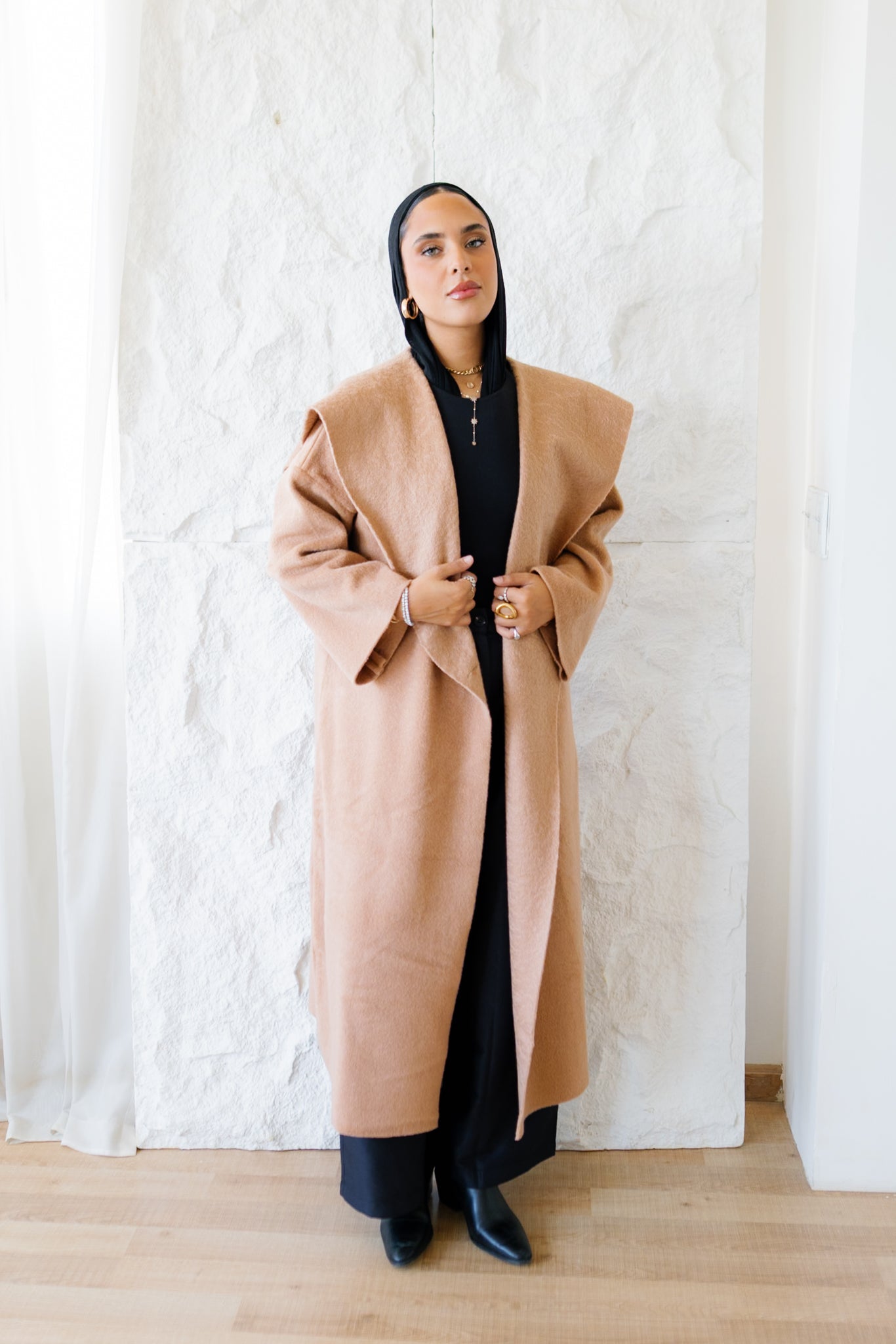Twill Coat - Camel