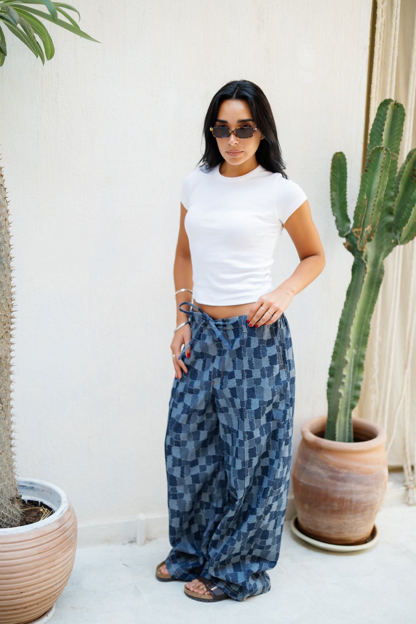 Patched Denim Joggers - Limited Edition