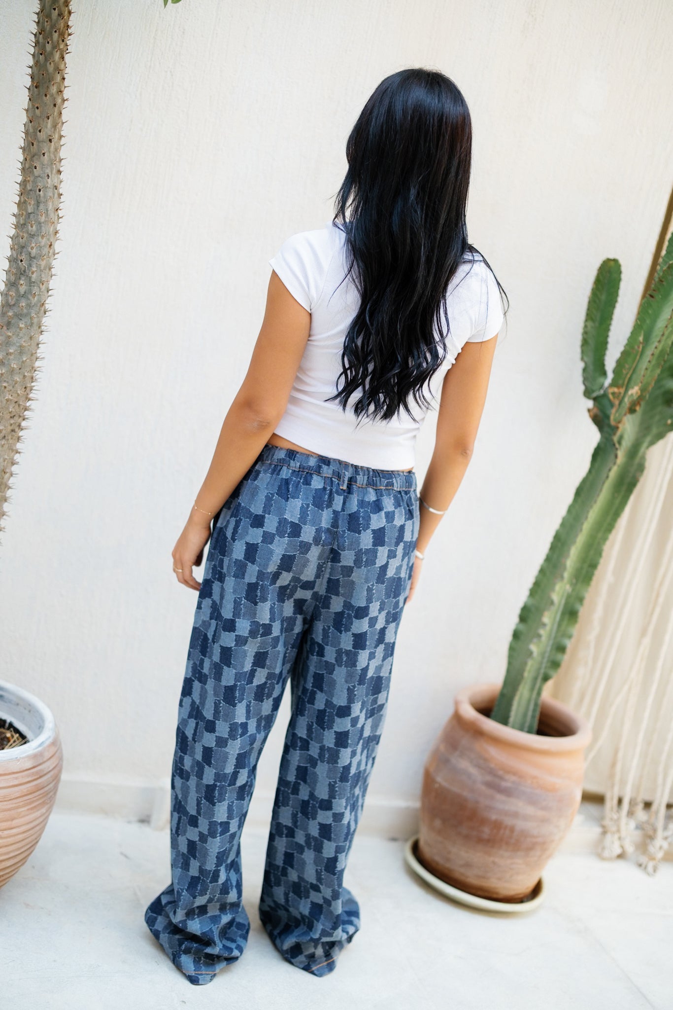 Patched Denim Joggers - Limited Edition