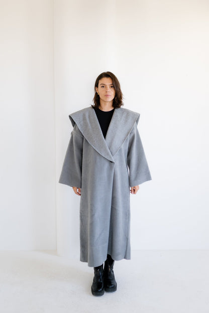 Twill Coat - Grey