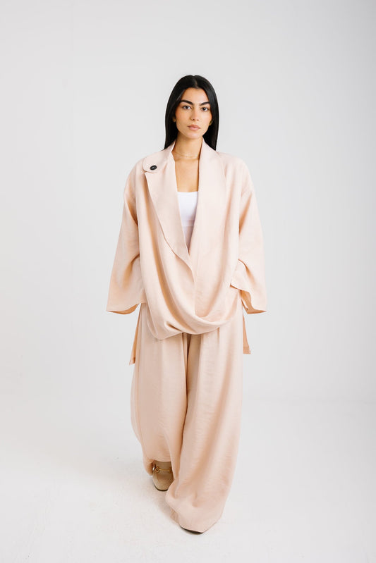 The Twisted Fit Set - Blushed Nude